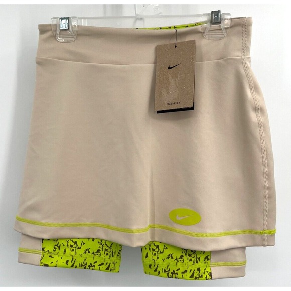 NIKE DRI-FIT‎ ICON CLASH TRAINING SKIRT SKORT Youth Girl Large 14-16 SAND/ATOMIC - Picture 1 of 3